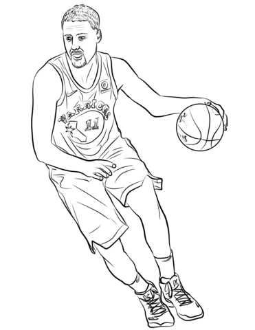 Klay Thompson Coloring Page